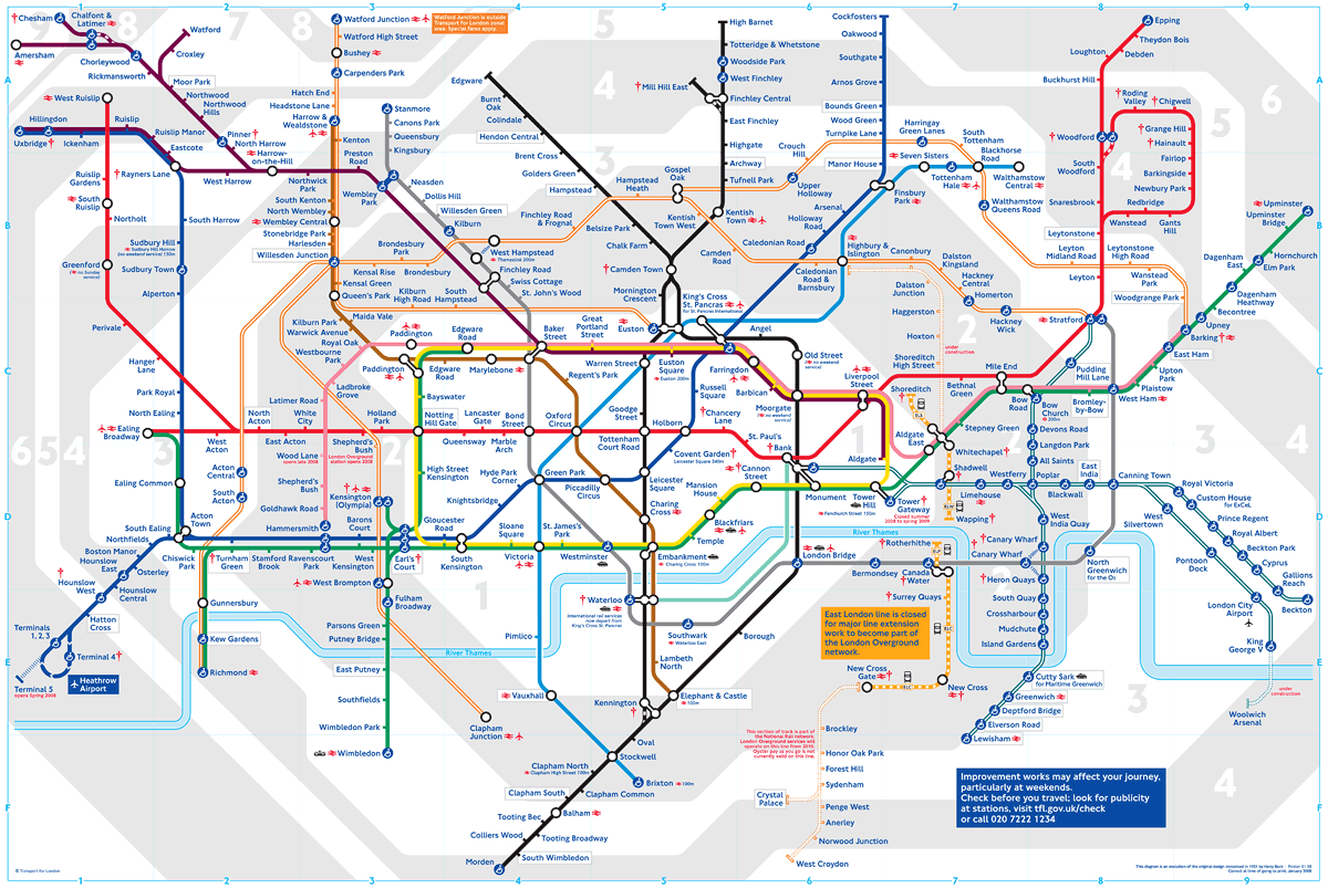 underground tube map fashion