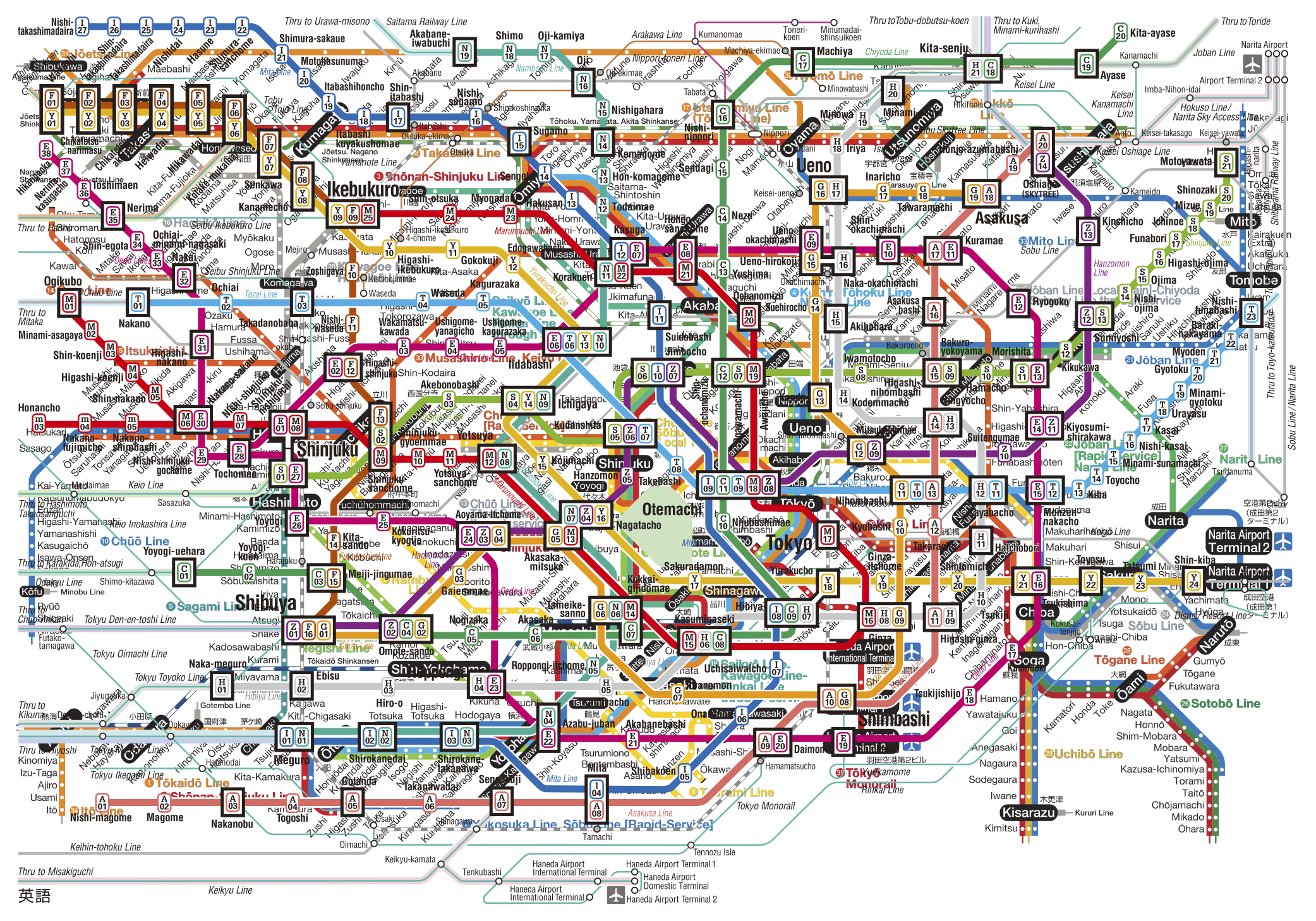 Inbetween The Lines of Tokyo's JR/Metro Maps – Randomwire