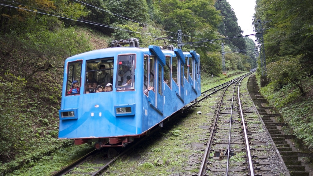 Mitake Tozan Funicular Train