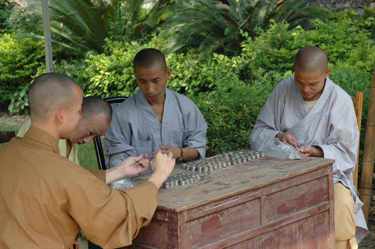 Monks Counting Profit!