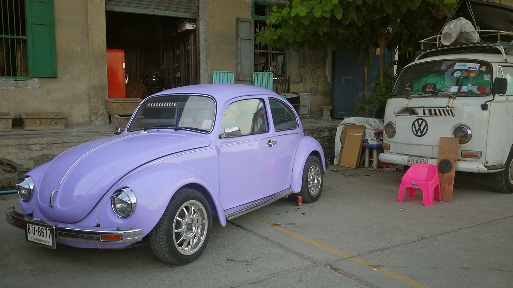 Purple VW Beetle