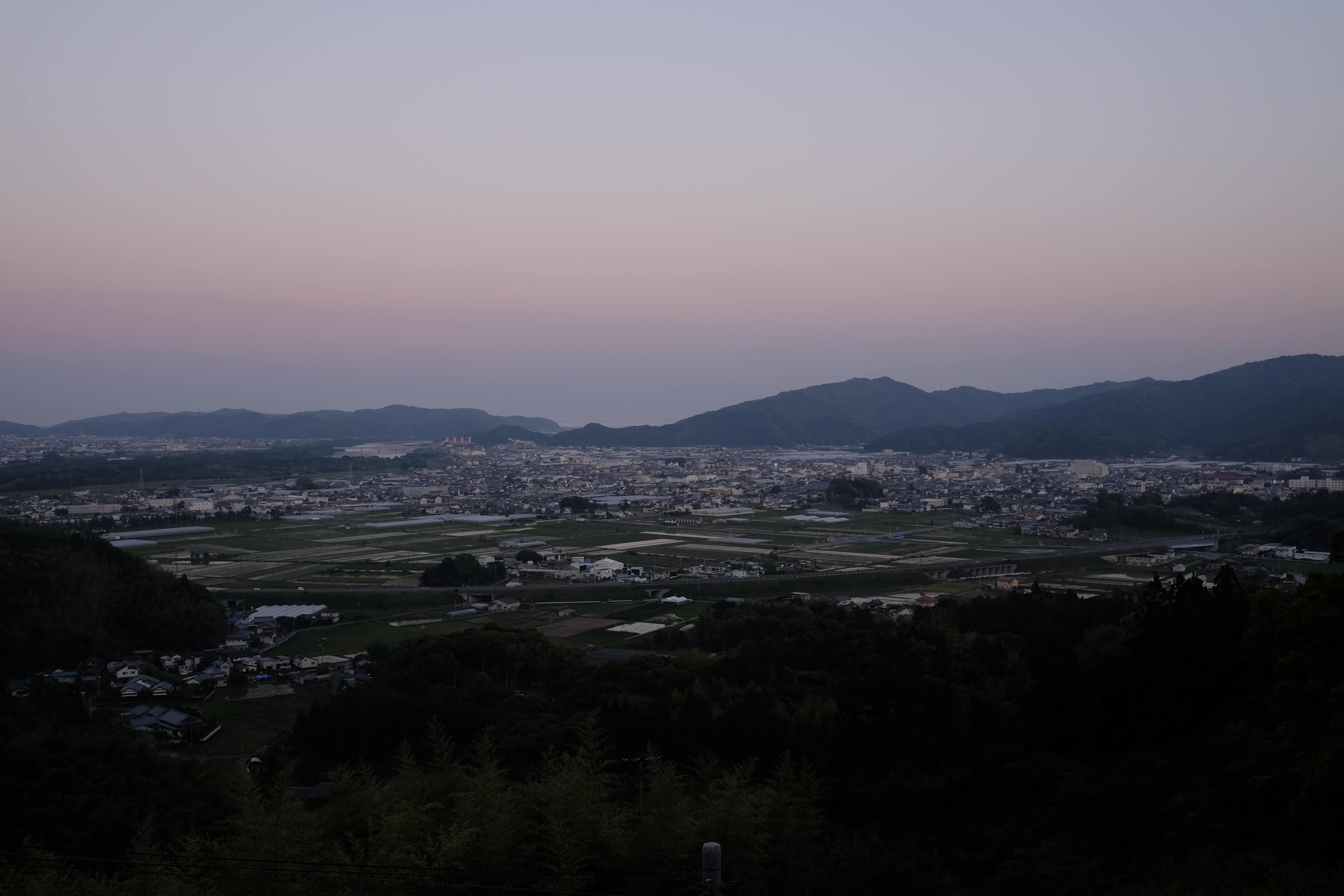 Sunset from Kiyotaki-ji