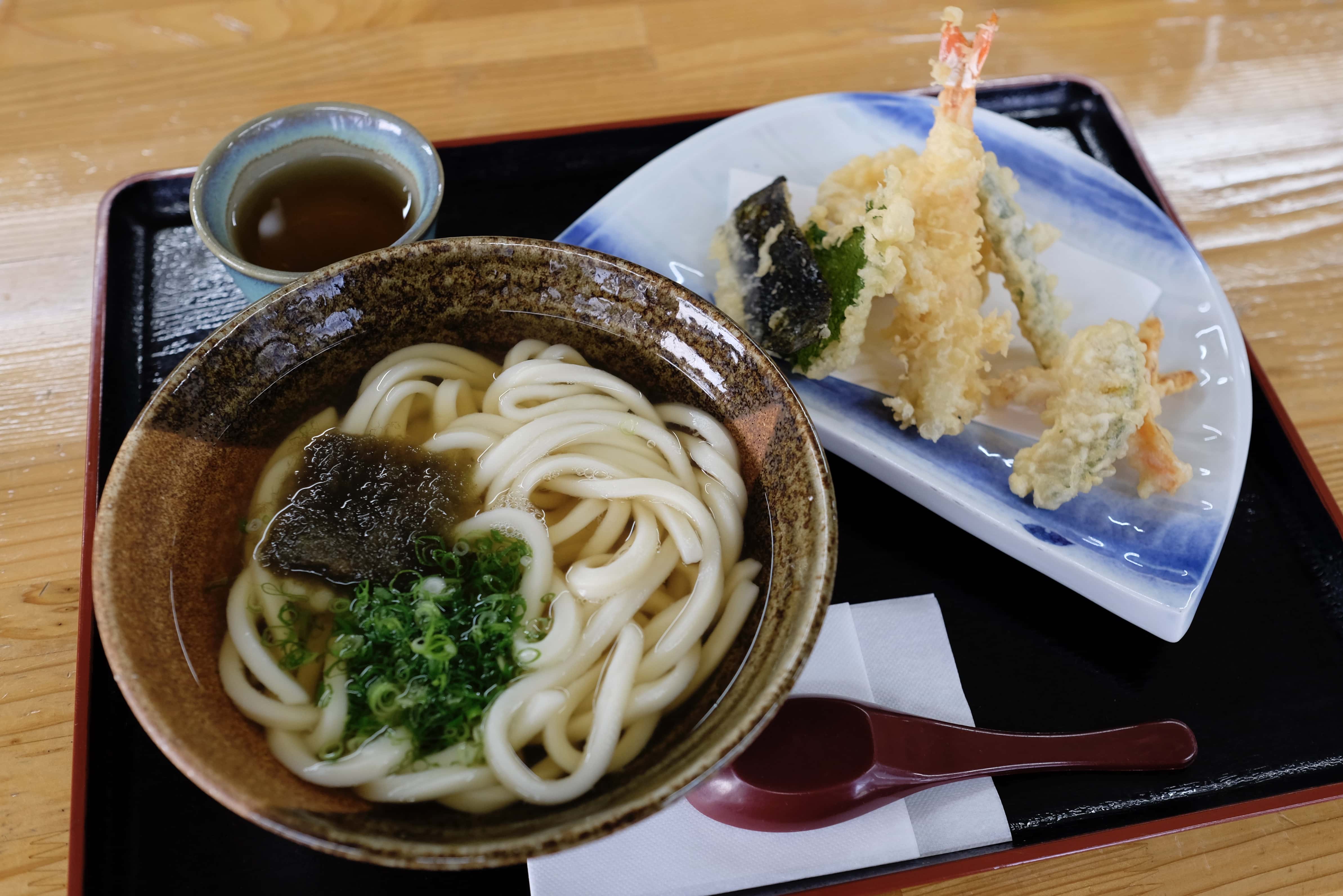 Udon and tempura