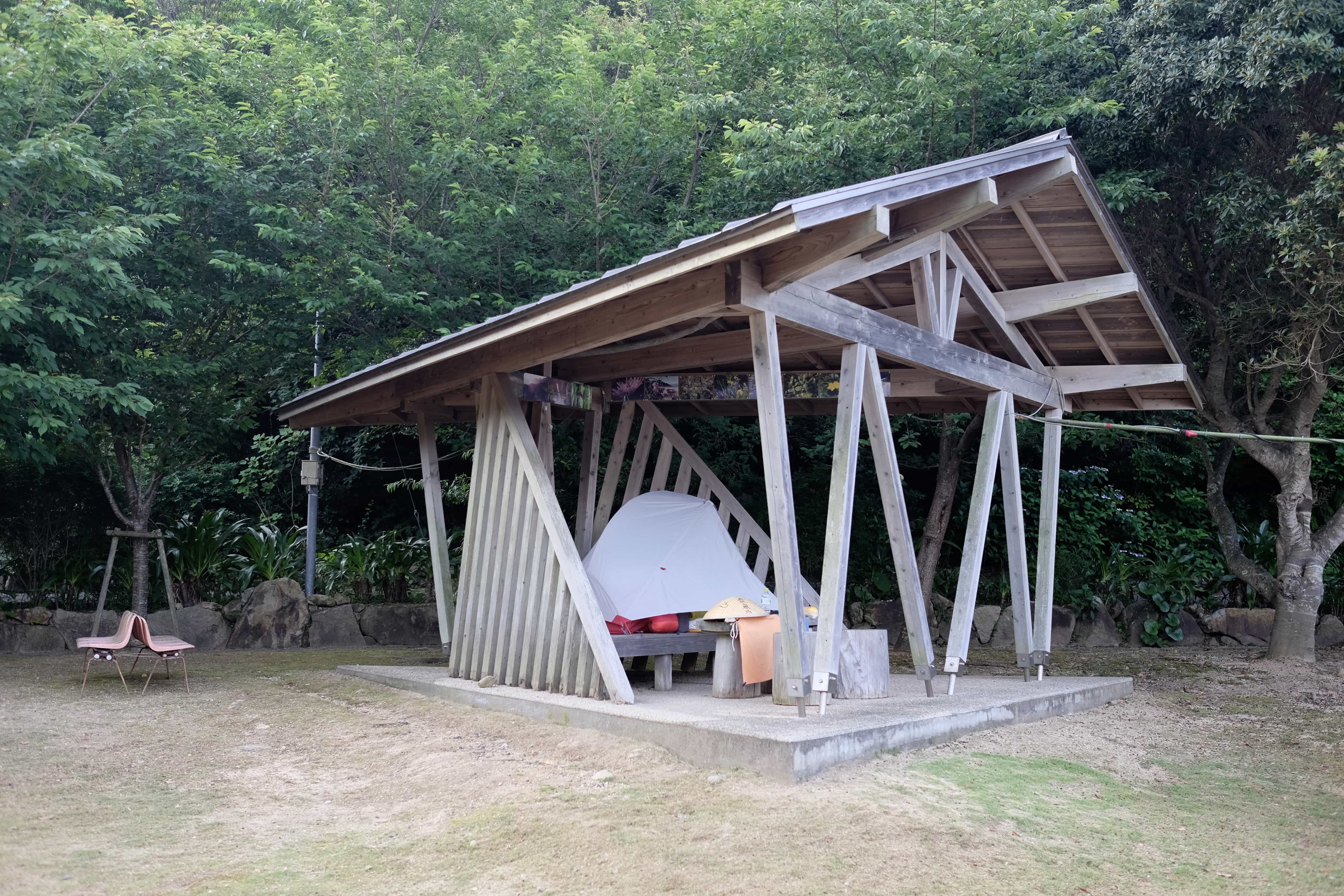 Camping at Ashizuri hut