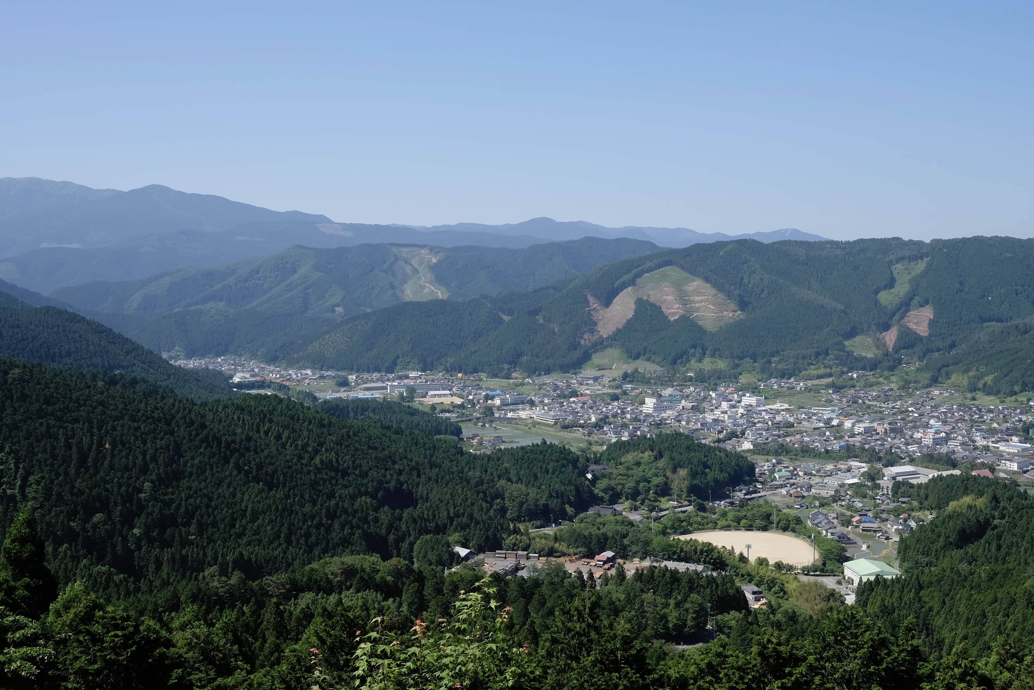 View from top of Sembon-tōge Pass