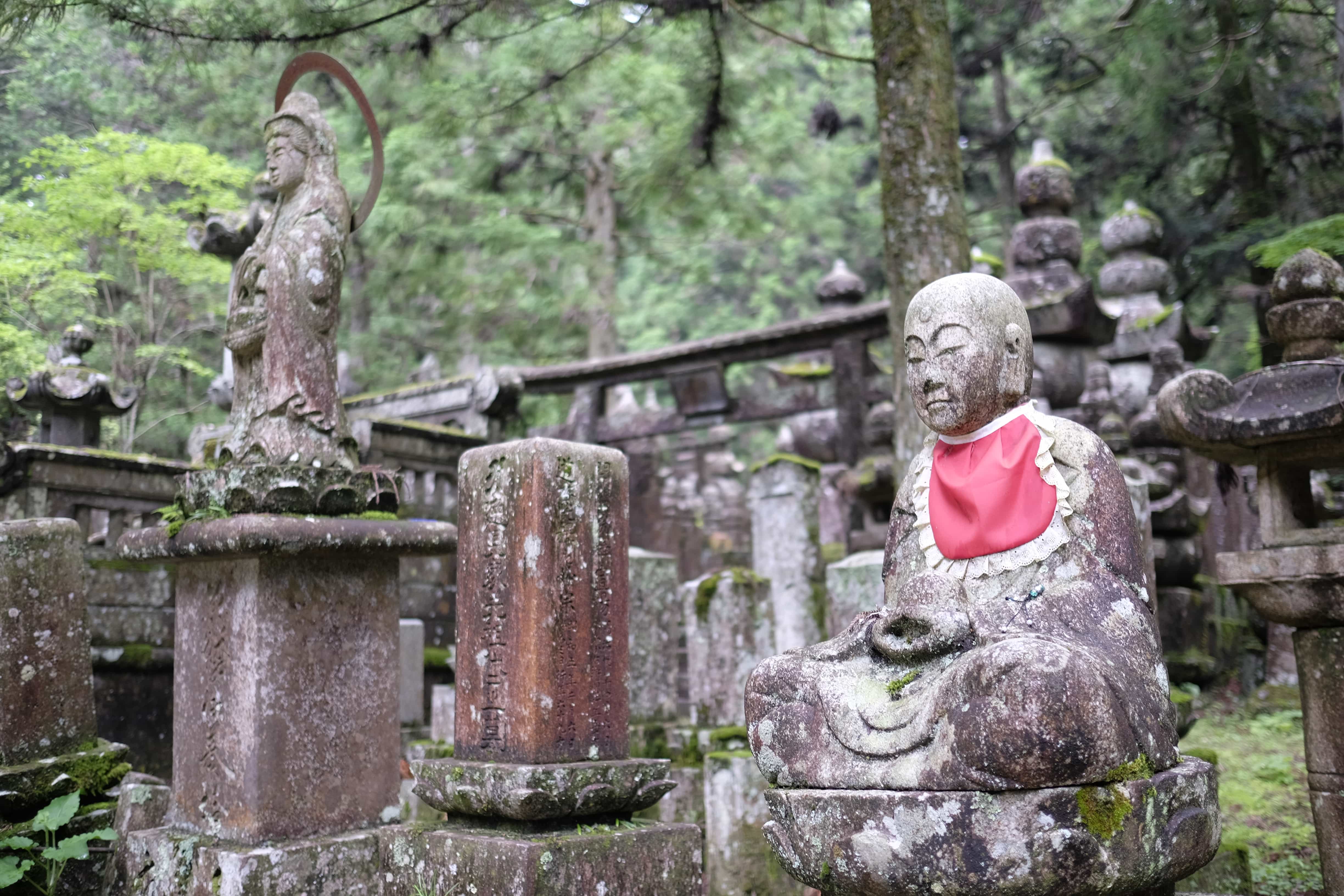 Statues in Okunoin Cemetery