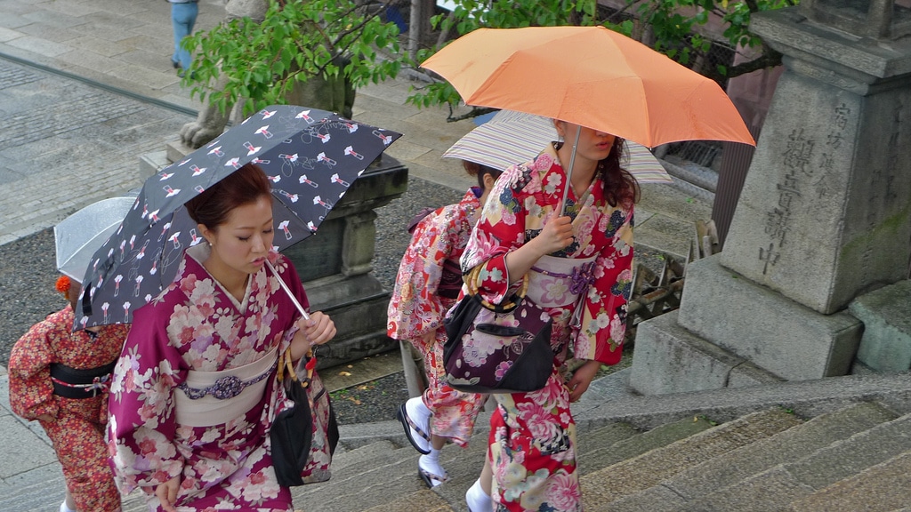 A Wet Welcome To Kyoto