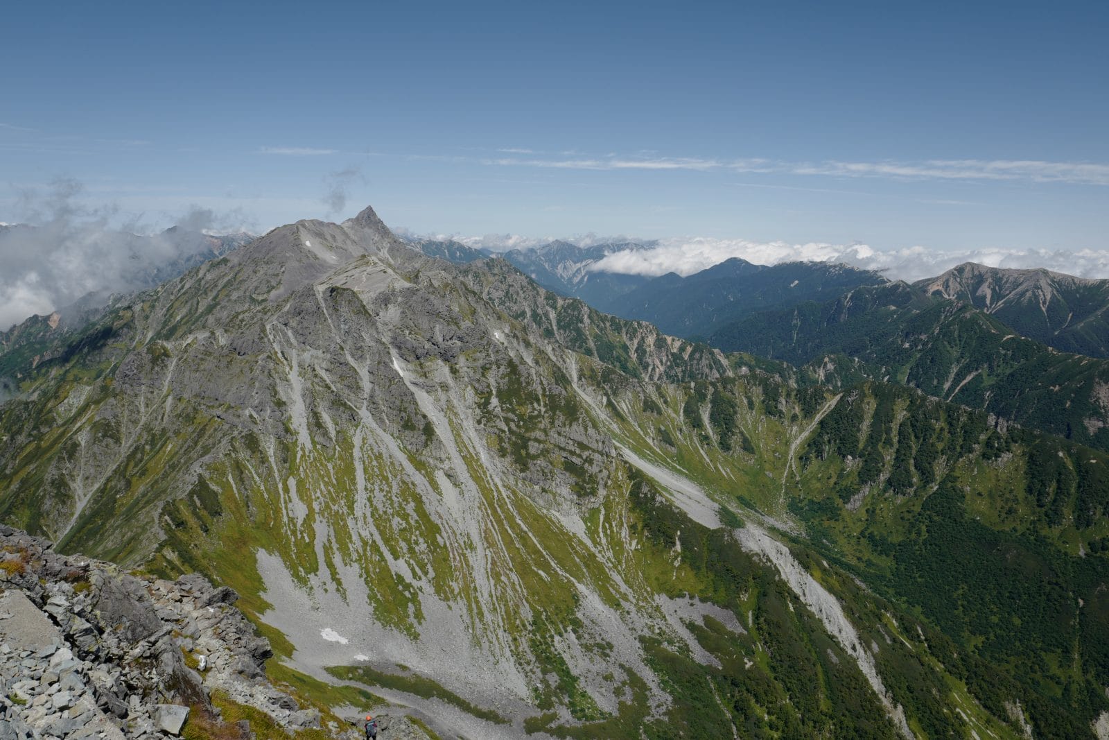 Hiking from Kamikōchi (上高地) to Mt. Hotakadake (穂高岳) ascending via ...