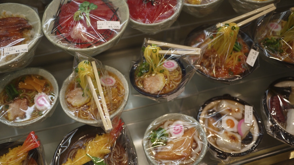 Ramen sampuru authentic Japanese food sample from Tokyo