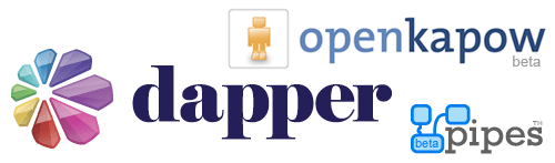 OpenKapow Dapper Yahoo Pipes